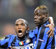 Etoo  inter milan  champions league