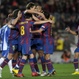 Ibrahimovic celebra un gol  barcelona vs espanyol  primera division