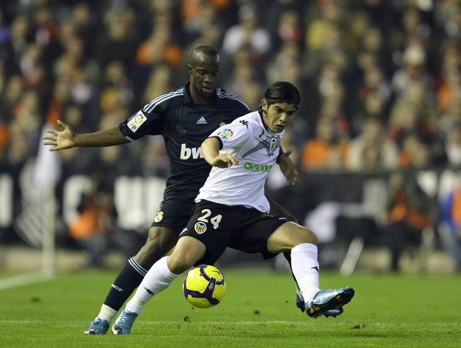Lass en el partido contra el Valencia