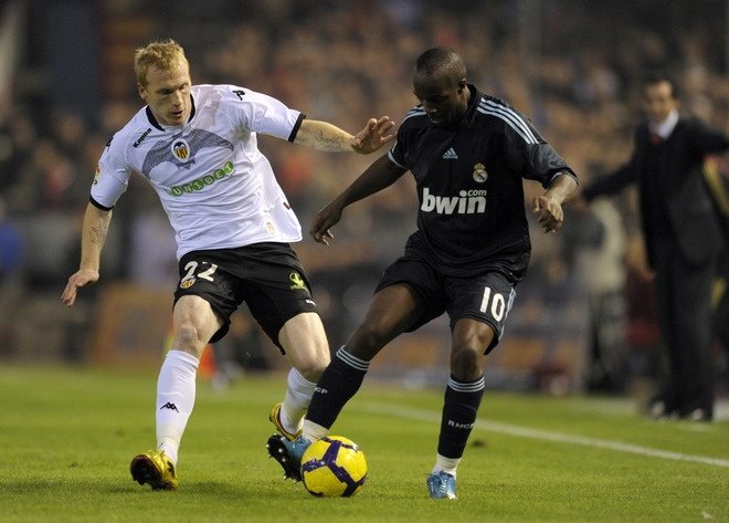 Lass en el partido contra el Valencia, Mathieu