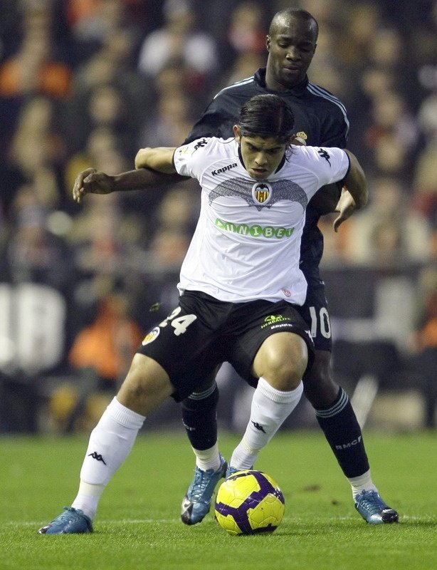 Lass en el partido contra el Valencia