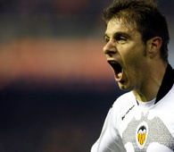 Joaquin celebrando un gol contra el Real Madrid