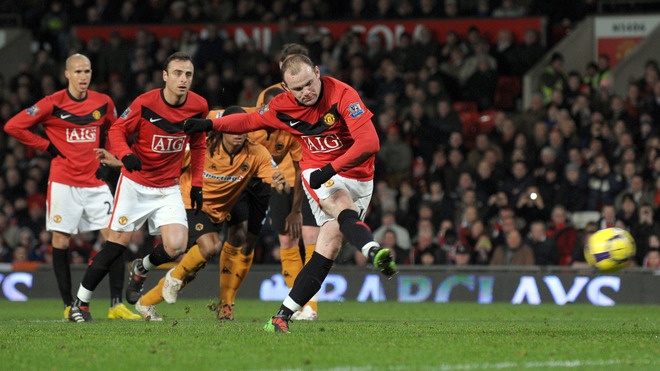 Rooney, Manchester United vs Wolves
