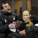 Materazzi con la careta de Berlusconi, Inter vs Milan