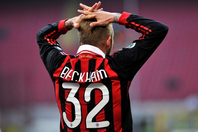 David Beckham, Milan vs Livorno