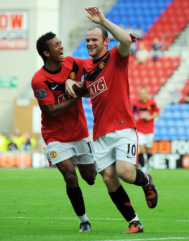 Nani y rooney   wigan athletic vs manchester united