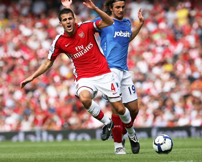 Cesc Fabregas, Arsenal vs Portsmouth