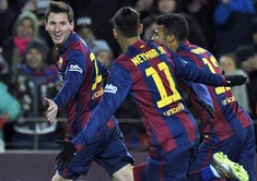 Messi, Neymar y Rafinha