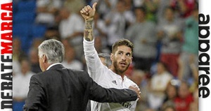 Ancelotti y Ramos.