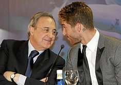 Florentino Pérez y Sergio Ramos:)