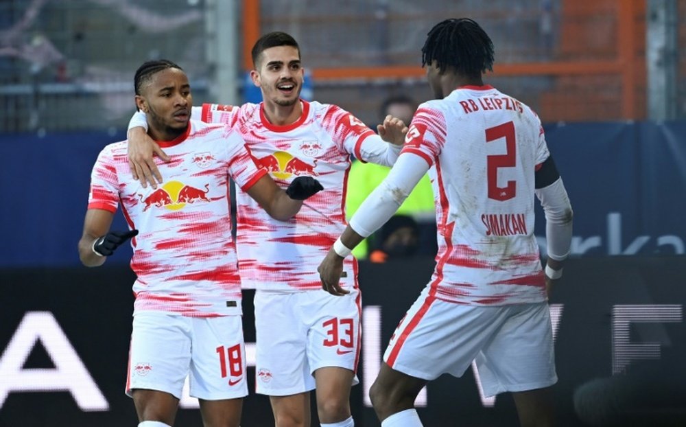 Nkunku bags as Leipzig win. AFP