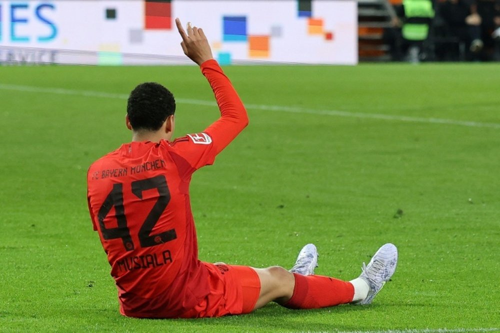 Bayern Munich midfielder Jamal Musiala was injured in Friday's 3-1 win over Augsburg. AFP