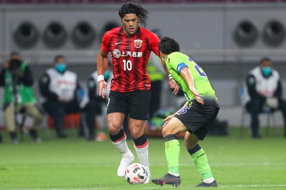 Hulk grabbed a late winner for Shanghai SIPG. AFP