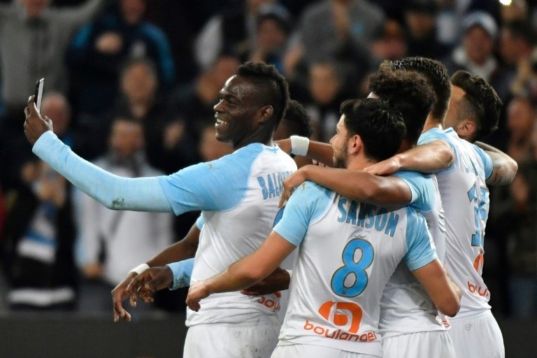 Balotelli continued his good form with Marseille. AFP