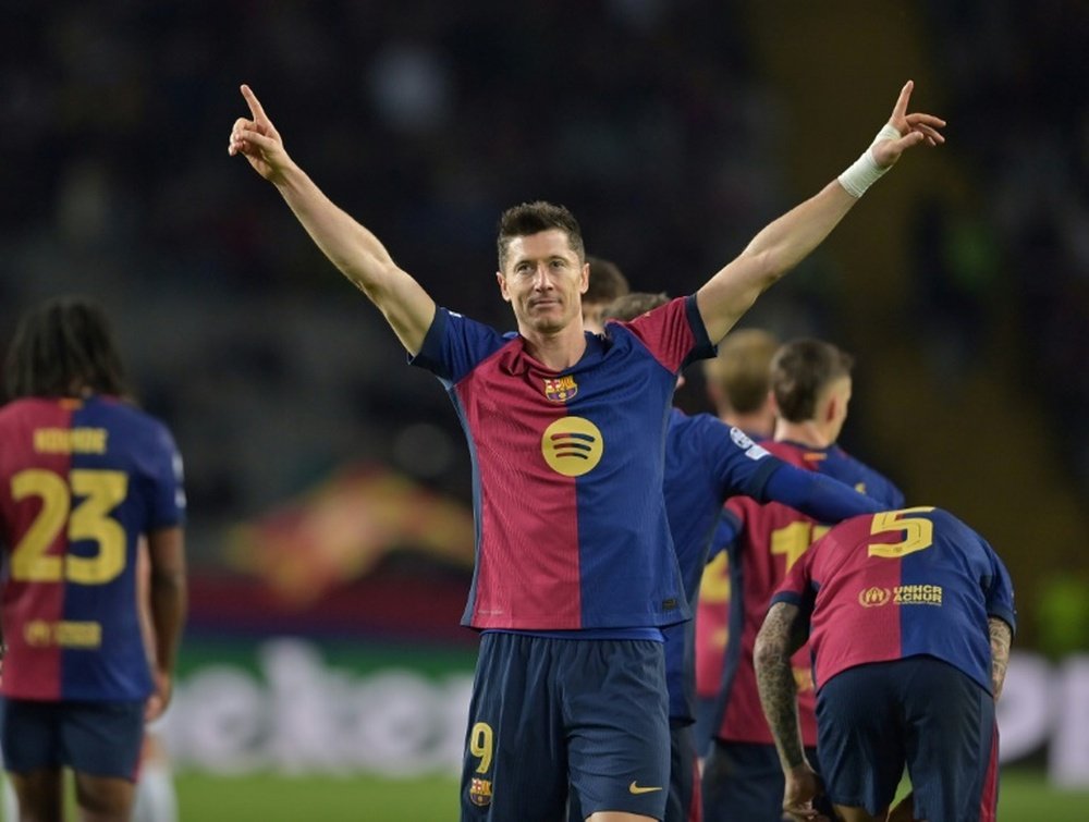 Lewandowski is top scorer both in Spain and in the Champions League. AFP