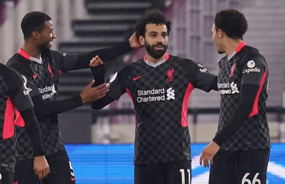 Salah ends goal drought as Liverpool beat West Ham. AFP