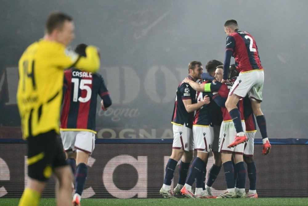 Bologna won their first ever match in the modern Champions League on Tuesday. AFP