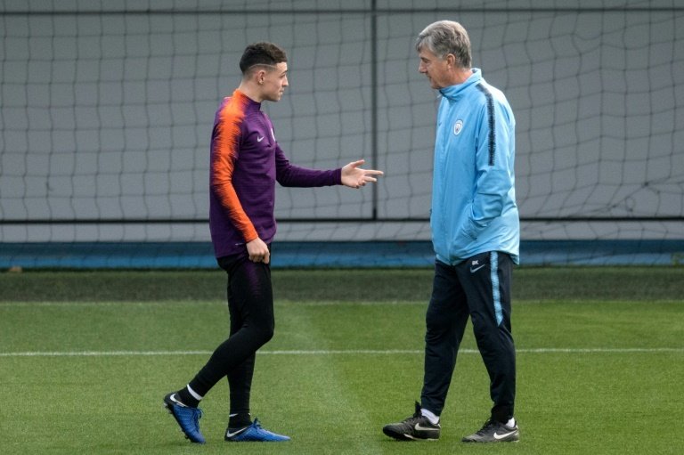 Brian Kidd says goodbye to City after 12 years at the club. AFP