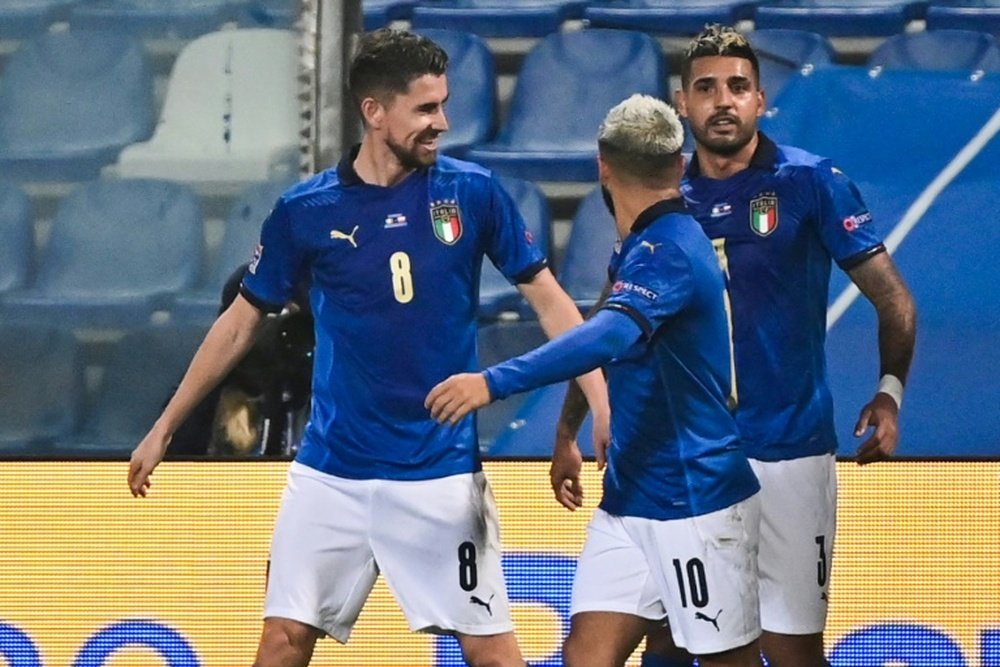 Italy won 2-0. AFP