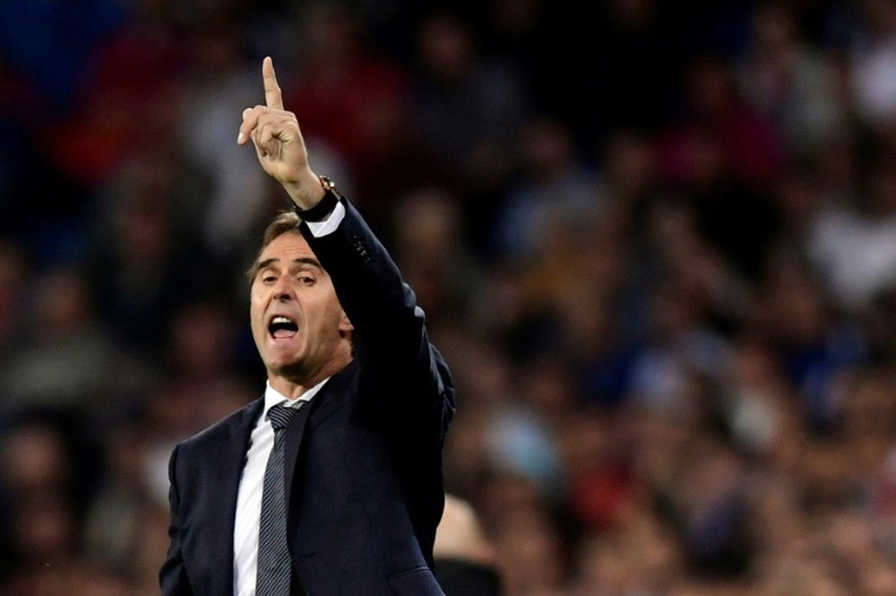 Lopetegui has been bought a brief reprieve thanks to Madrid's Champions League win this week. AFP