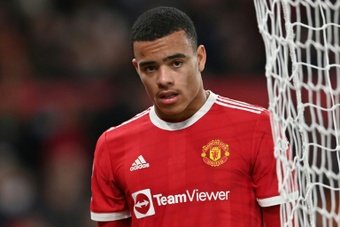 Greenwood was suspended from playing or training with United. AFP
