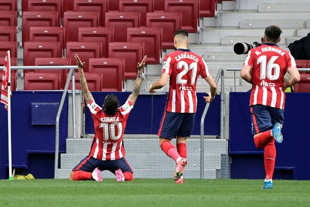 Atletico Madrid went back top after beating Huesca 2-0. AFP