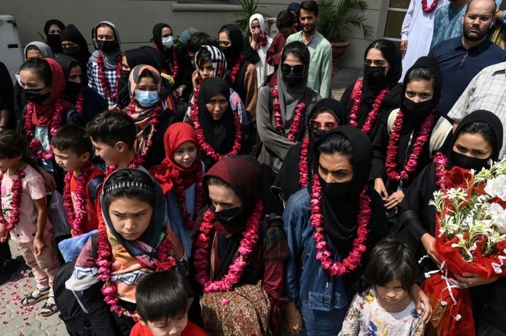 Afghan girls' football team flees to Pakistan. AFP
