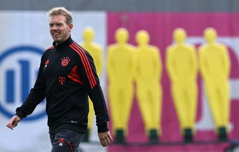 Nagelsmann looks ahead to what will be a difficult clash against Dortmund. AFP