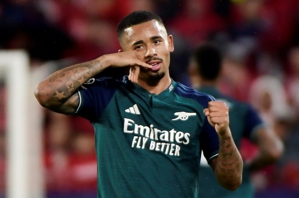 Brazilian striker Gabriel Jesus is facing a spell on the sidelines. AFP