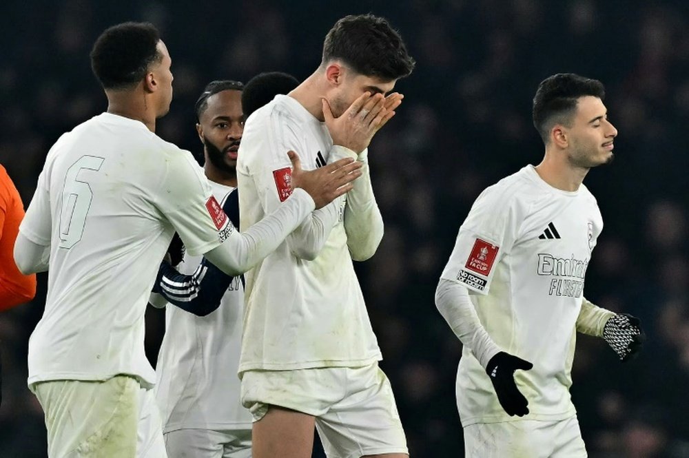 Kai Havertz missed a penalty in the defeat against Manchester United. AFP