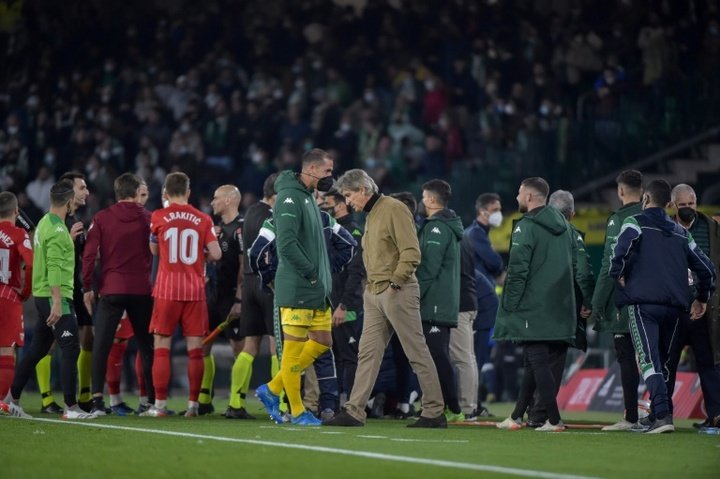 Betis v Sevilla abandoned after player hit by object thrown from crowd