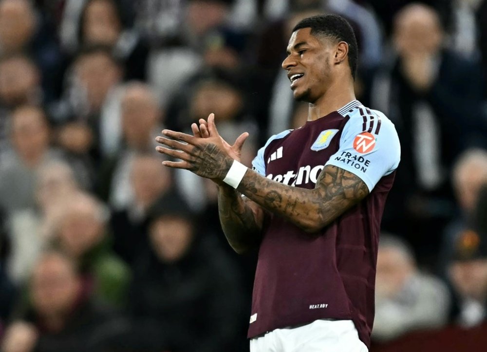 Rashford has been rejuvenated since his loan move to Villa. AFP