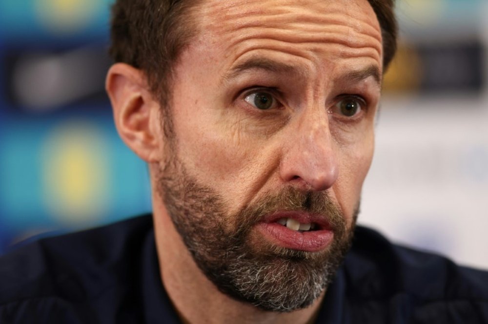 Southgate provided an injury update for Maguire, Shaw and Gordon. AFP