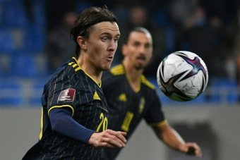 Sweden's Kristoffer Olsson, hospitalised last month with a rare brain illness that has left him without motor or verbal skills, has left hospital for a rehab centre, his Danish club said Monday.