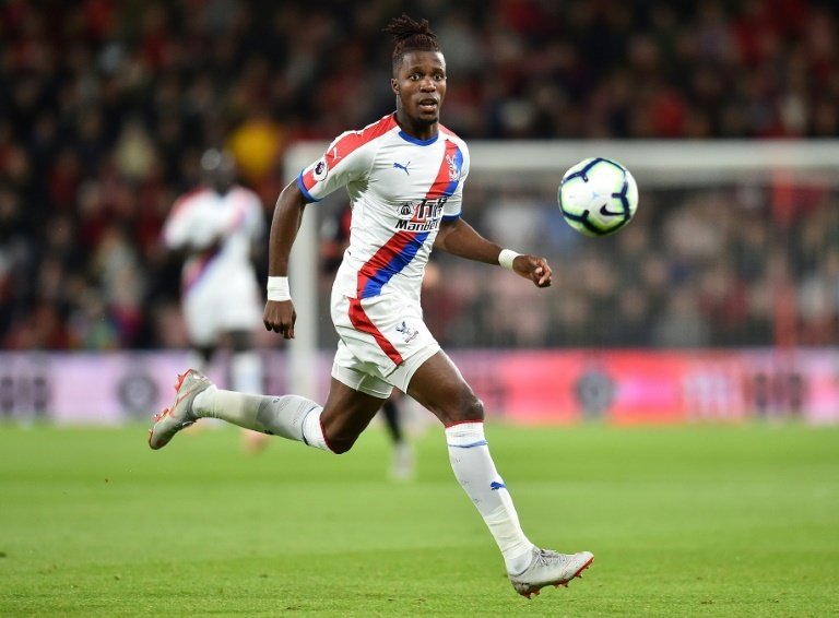 Zaha has enjoyed a strong start to the Premier League season. AFP