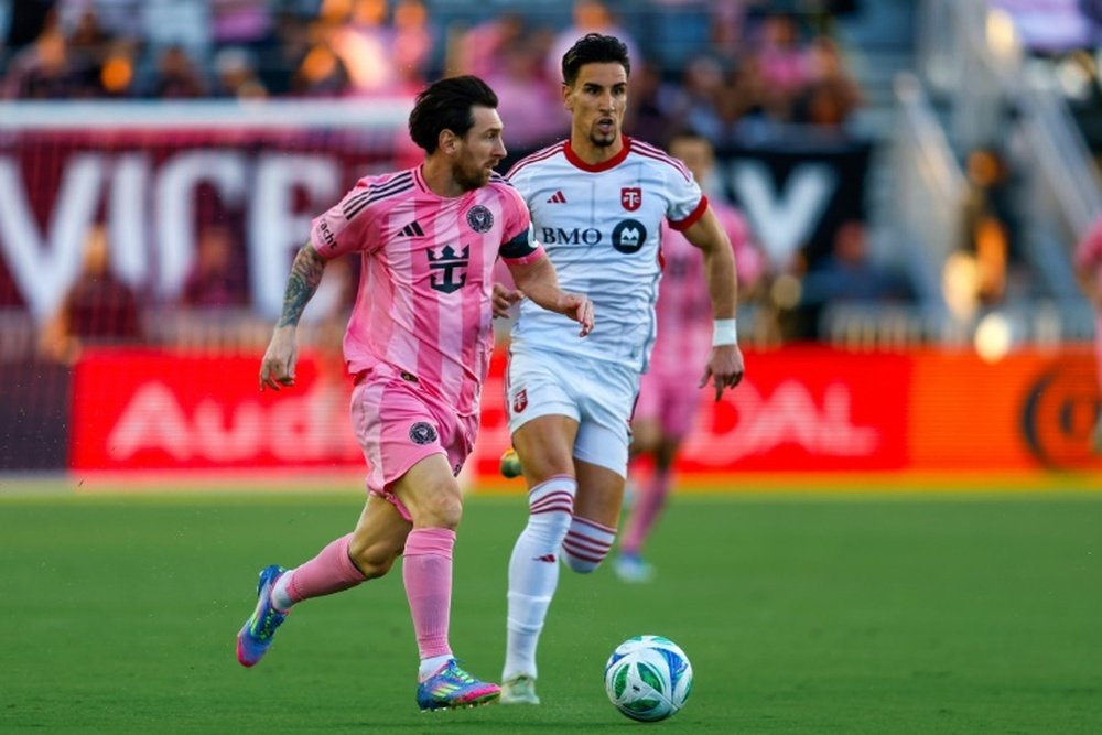 Messi couldn't prevent Inter Miami from slipping up against Toronto. AFP