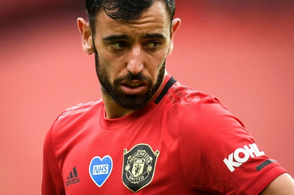 Bruno Fernandes is keen to win the Europa League this season. AFP