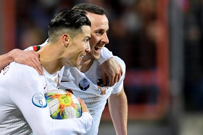 Ronaldo paid tribute to his international team-mate Diogo Jota. AFP