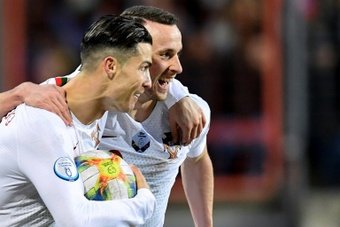 Ronaldo paid tribute to his international team-mate Diogo Jota. AFP