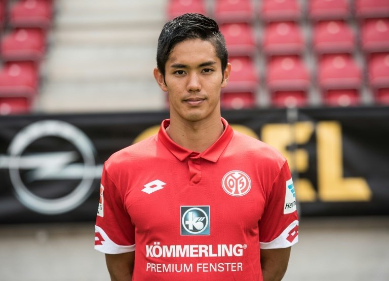 Mainz Japanese forward Yoshinori Muto poses during the 2016-17 German Bundesliga season Photocall on July 25, 2016 in Mainz, Germany