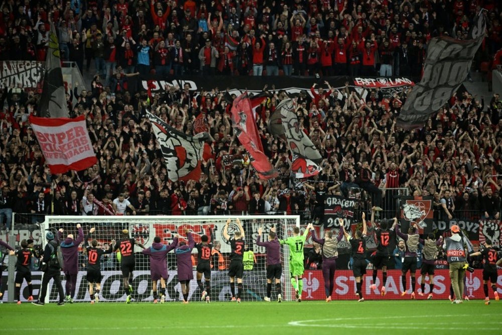 Bayer could win the Bundesliga for the first time in their history this weekend. AFP