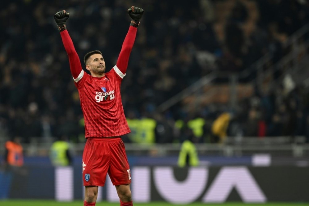 Vicario has joined Tottenham from Empoli. AFP