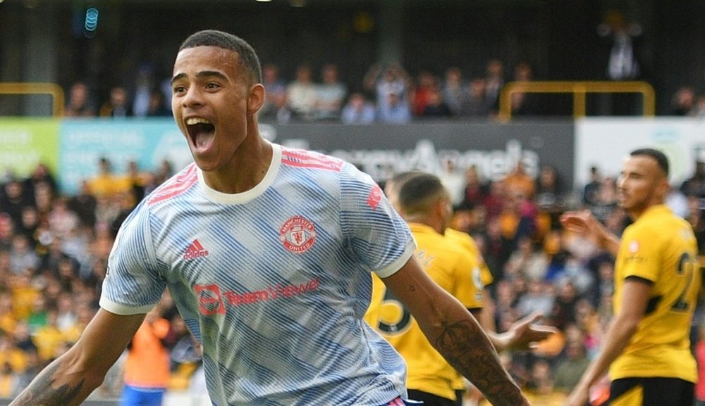 Mason Greenwood earned Manchester United a 1-0 win at Wolves. AFP