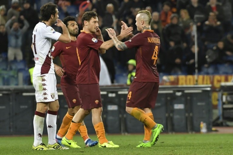 Romas midfielder Radja Nainggolan. AFP