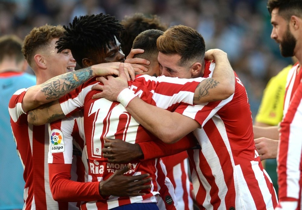 Angel Correa made an important contribution in Atletico's win over Betis. AFP