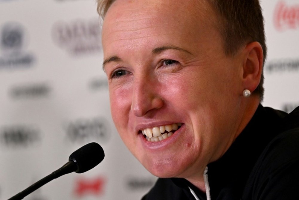 Canada coach Bev Priestman has been suspended for a year by FIFA. AFP