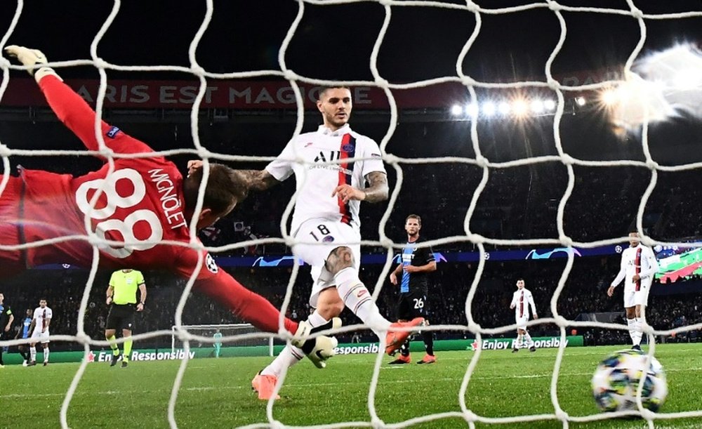 Icardi strike and Navas penalty save take PSG through in Champions League. AFP