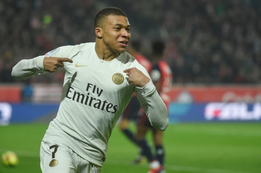 Mbappe will be hoping to help his team win the title on Wednesday. AFP