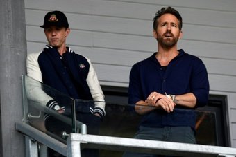 Hollywood stars Ryan Reynolds and Rob McElhenney cried tears of joy as they watched Wrexham, who the duo bought in 2020, reach the English Football League for the first time in 15 years on Saturday.