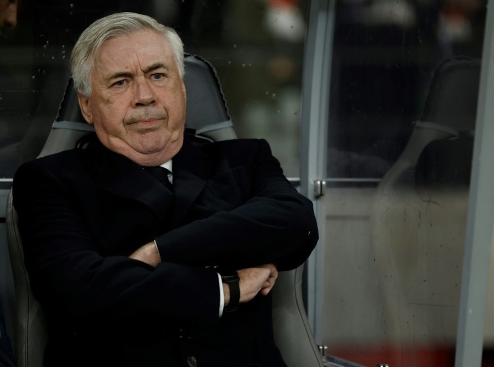 Ancelotti is underwhelmed at the prospect of playing Atletico three times in a month. AFP
